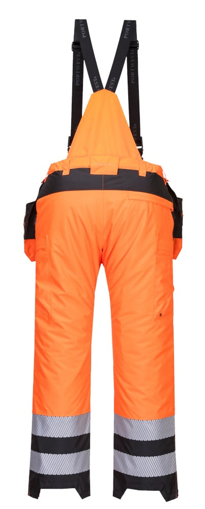 Portwest PW351 Hi-Vis Winter Trouser Orange/Black