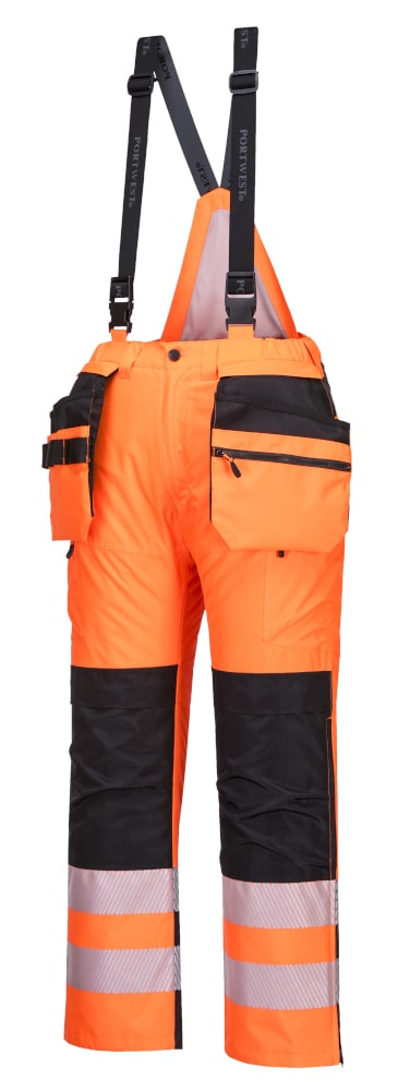 Portwest PW351 Hi-Vis Winter Trouser Orange/Black