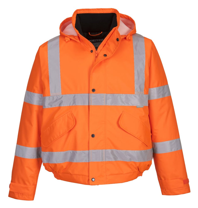 S463 - Hi-Vis Bomber Jacket Orange