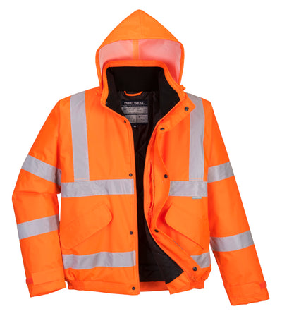 S463 - Hi-Vis Bomber Jacket Orange