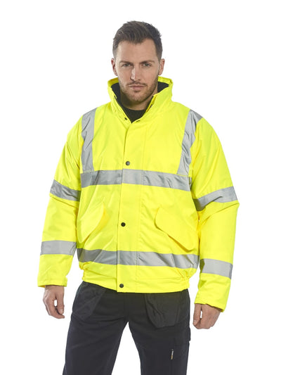 S463 - Hi-Vis Bomber Jacket Yellow